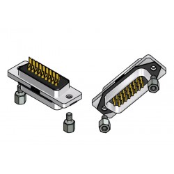 15-007713, Conec high density pin strips, solder bucket, straight, 15-0077Slim Con series