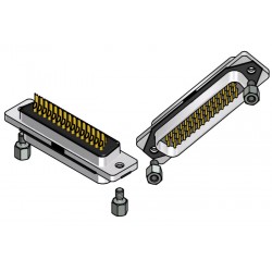 15-007723, Conec high density pin strips, solder bucket, straight, 15-0077Slim Con series