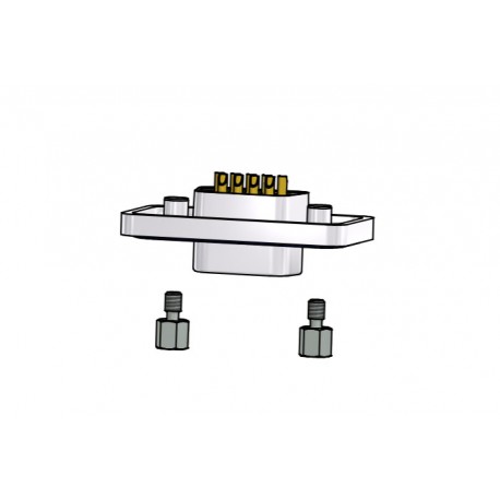 15-000573, Conec pin strips, IP67, solder bucket, straight, 15-0005 and 15-0006 series