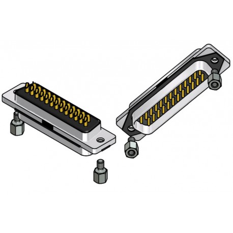 15-006363, Conec pin strips, IP67, solder bucket, straight, 15-006SlimCon series