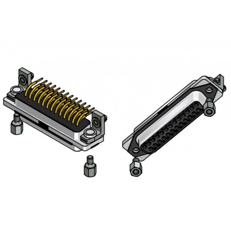 15-006613, Conec socket strips, IP67, snap-in, soldering pins, angled, 15-006SlimCon series