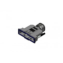 15-004690, Conec D-sub backshells, plastic, straight cable entry, 15-0046 and 15-0047 series