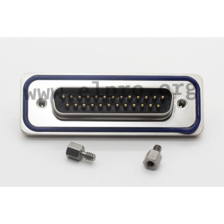 15-000433, Conec pin strips, IP67, snap-in, soldering pins, straight, 15-0004 series