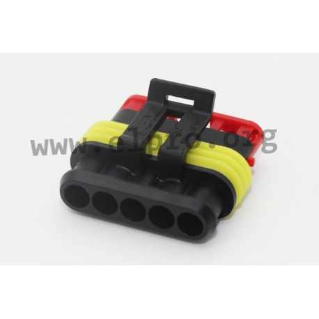 282089-1, TE Connectivity socket housings, IP67, Tyco/AMP, Superseal 1.5 series