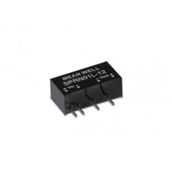 SPRN01L-05, Mean Well DC/DC converters, 1W, SIL6 housing, SPRN01 and DPRN01 series