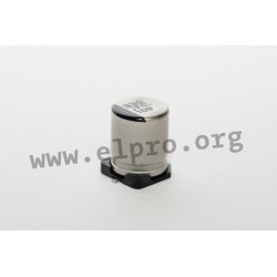 EEEFC0J220R, Panasonic electrolytic capacitors, SMD, 105°C, low ESR, 1000h, FC series