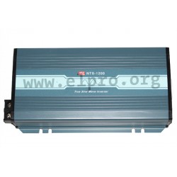NTS-1200-224EU, Mean Well DC/AC converters, 1200W, pure sine wave, NTS-1200 series