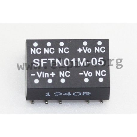 SFTN01M-05, Mean Well DC/DC converters, 1W, SMD, SFTN01 series
