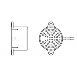 185505, Ekulit Piezo-Signaltongeber, für Gehäusemontage, RMP Serie