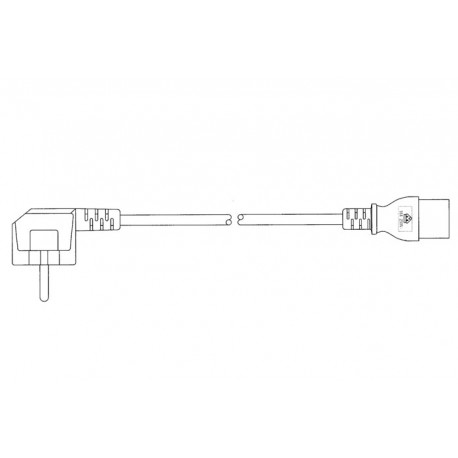 SGK C19 1,8m black 1mm²