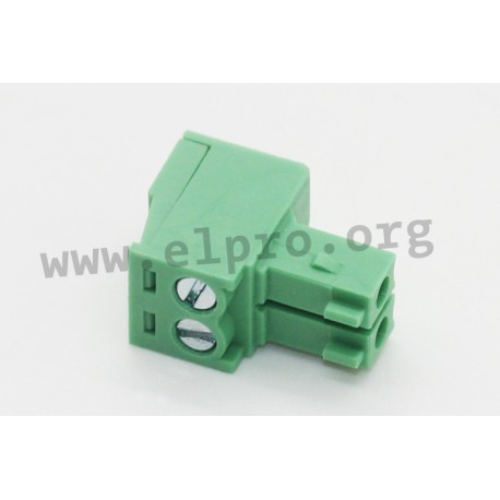 15EDGK-3.5-02P-14-00AH, Degson terminal multiconnectors, pitch 3,5mm, 7A, 250V, screw-cage clamp principle, 15EDGK-3.5 series