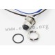 43-01003, Conec connectors, panel mounting, with screw locking, with wire, SAL series SAL-12-FKH4-0.5 43-01003