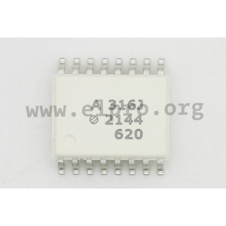 HCPL-316J-500E, Broadcom DC optocouplers, OPIC output, HCPL/HCNR/HCNW series