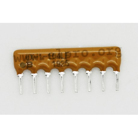 4608X-101-222LF, Bourns resistor networks, 8 pins/7 resistors, 4600X series