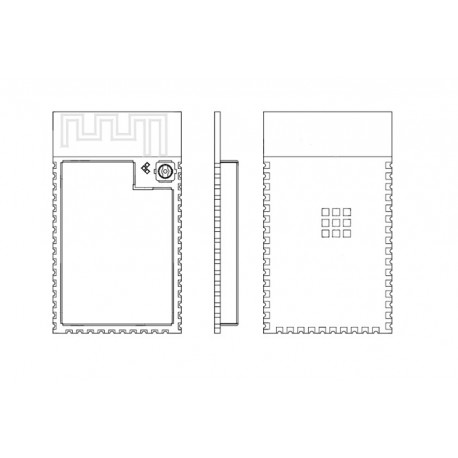 ESP32-S2-WROOM-N4, Espressif WiFi-Module, 802.11 b/g/n, Bluetooth, ESP Serie