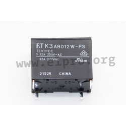 FTR-K3AB005W-PS, Fujitsu PCB relays, 32A, 1 normally open contact, FTR-K3-PS series