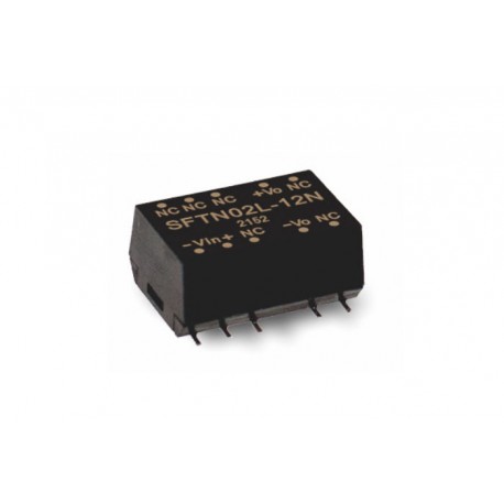 SFTN02L-12N, Mean Well DC/DC converters, 2W, SMD, SFTN02-N series