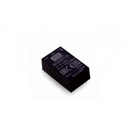 MDD06F-05, Mean Well DC/DC converters, 6W, DIL24 housing, for medical technology, MDS06 and MDD06 series