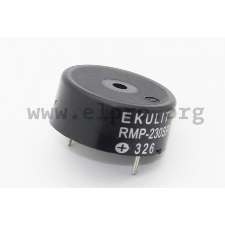 185040, Ekulit piezo buzzers, with driver circuit, for PCB mounting, RMP series