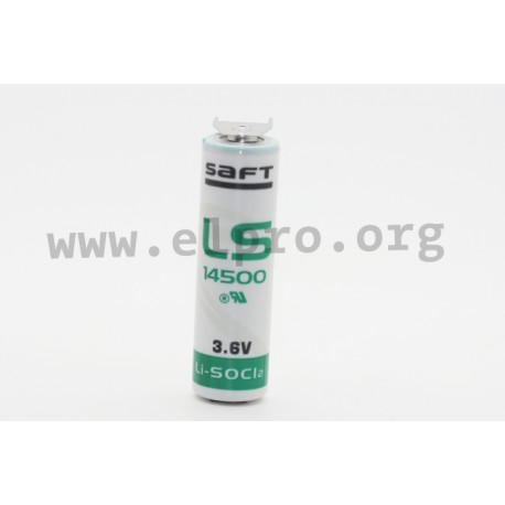 LS145003PF, Saft Lithium-Thionylchlorid-Batterien, 3,6V, LS und LSH Serie