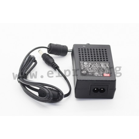 GST36B05-P1J, Mean Well desktop switching power supplies, 36W, energy efficiency Level VI, GST36B series
