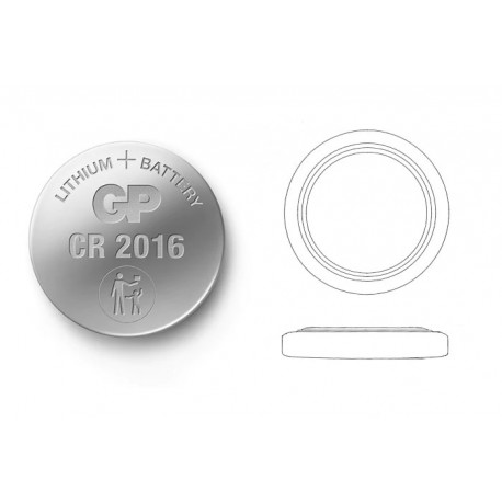 0602016C4, GP Batteries Lithium-Mangandioxid-Knopfzellen, 3V, einzeln verpackt, CR Serie