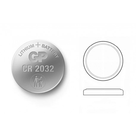 0602032C4, GP Batteries Lithium-Mangandioxid-Knopfzellen, 3V, einzeln verpackt, CR Serie