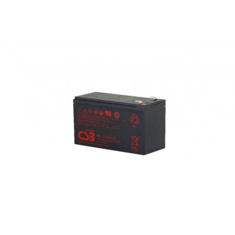 HR1234WF2, CSB lead-acid batteries, 12 volts, for standby operation, HR and HRL series