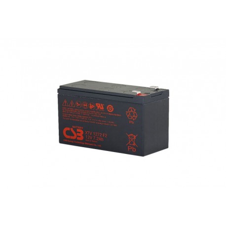 XTV1272FR, CSB lead-acid batteries, 12 volts, to -20°C, XTV series