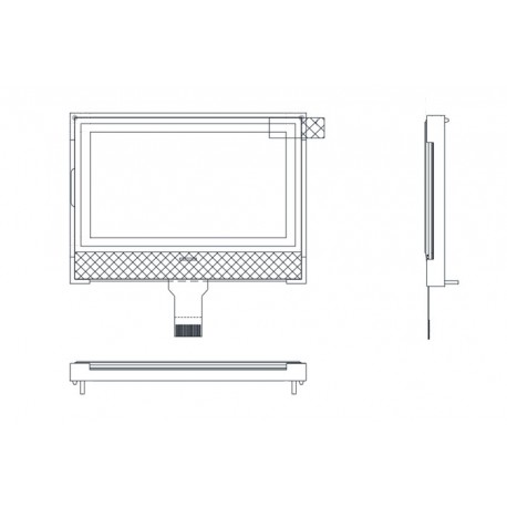 DEM128064RFGH-PW, Display Elektronik FSTN-LCD-Anzeigen, 128x64