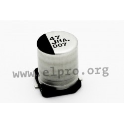 EEEHAC101WAP, Panasonic electrolytic capacitors, SMD, 105°C, 1000h, HA series