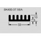SK400-37,5SA, Fischer SMD-Kühlkörper, SK Serie SK 400-37,5 SA SK 400 37,5 SA