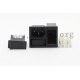 42R37.31404-150, KB IEC appliance inlets, 70°C, with switch and 2 fuse holders, 42R37 series 42R37.31404-150