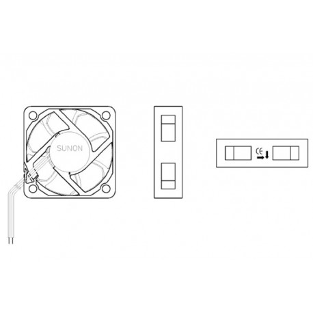 D05062010G-01, Sunon fans, 50x50x15mm, 24V DC, MF series