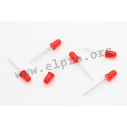 333-2SURD/S530-A3, Everlight light-emitting diodes, diffuse, low cost, 5mm, 333-2 series