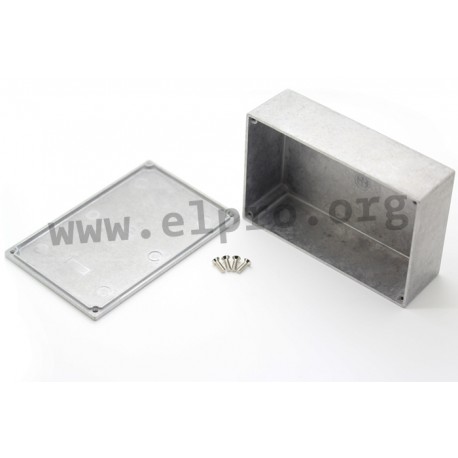 10758PSLA, Hammond diecast aluminium enclosures, natural finish, Eddystone series