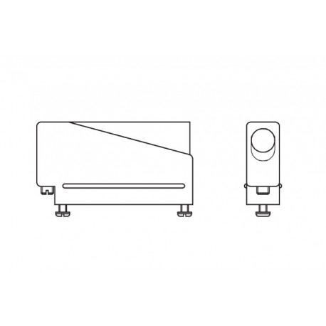 165X10469XE, Conec D-sub backshells, plastic, side cable entry, 165X104 series