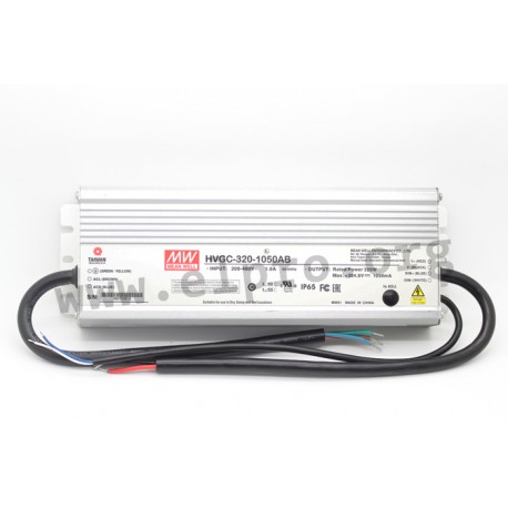 HVGC-320-1750AB, Mean Well LED drivers, 320W, IP65, constant current, high voltage, HVGC-320 series