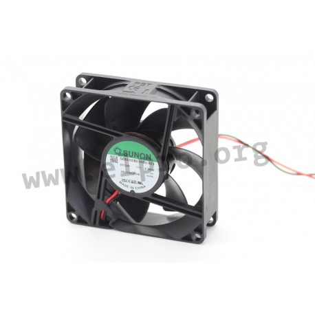 GE80252B2-000U-AE9, Sunon fans, 80x80x25mm, 24V DC, EE/EF/MF/GE series