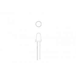 383-2UBGC/S400-A6, Everlight light-emitting diodes, clear, ultrabright, 5mm, 333/334/383/7343/7344/7383 series