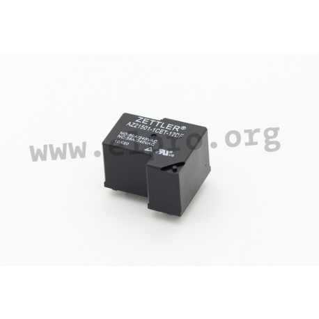 AZ21501-1AET-24DF, Zettler PCB relays, 50A, 1 changeover or 1 normally open contact, AZ21501 series