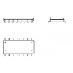 ST232CDR, STMicroelectronics RS232 interface ICs, ST232C series