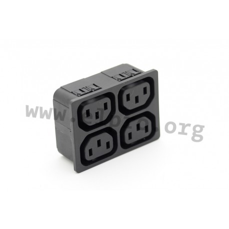 3-103-839, Schurter IEC appliance outlets, 70°C, 4751 series