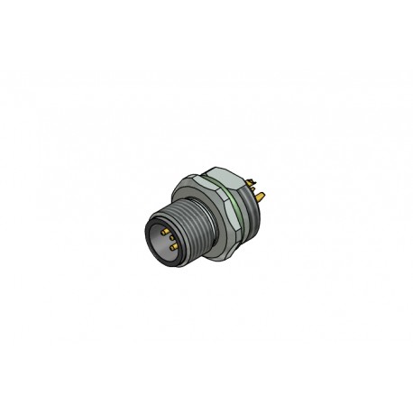43-02295, Conec panel connectors, with mounting flanges, screw locking, SAL M12x1 series