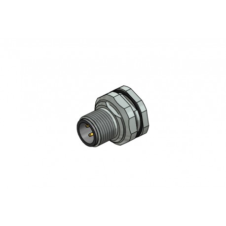 43-02297, Conec panel connectors, with mounting flanges, screw locking, SAL M12x1 series