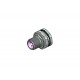 43-02299, Conec panel connectors, with mounting flanges, screw locking, SAL M12x1 series SAL-12B-FSH4-L 43-02299