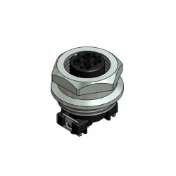 43-01852, Conec SMD circular cable connectors, with screw locking, SAL M12x1 SMT series