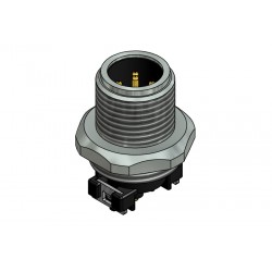 43-02109, Conec SMD circular cable connectors, with screw locking, SAL M12x1 SMT series