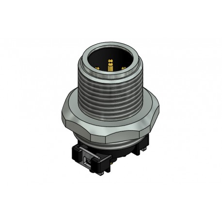 43-02109, Conec SMD circular cable connectors, with screw locking, SAL M12x1 SMT series