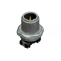 43-02110, Conec SMD circular cable connectors, with screw locking, SAL M12x1 SMT series